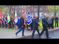 pyskowice 11.11.2015 dzień niepodległości przy pomniku patriotycznym złożenie kwiatów