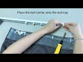 Wave Curtain Clear Pocket Tape System Installation