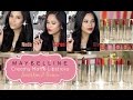 Maybelline Color Sensational Creamy Matte Lipstick Lip Swatches & Review - Misslizheart