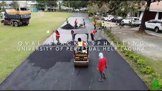 OVAL TRACK \u0026 FIELD PRECISION ASPHALT LAYING | MANUAL APPLICATION | ASCONTECH BUILDERS 888 CORP.