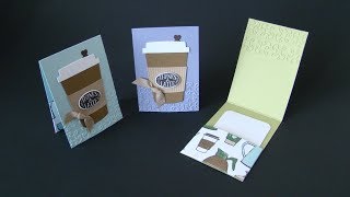 Coffee Cafe Gift Card Holder