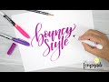 How To Do BOUNCY LETTERING - An Easy Tutorial on How To do Bouncy Calligraphy Style