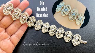 Trendy Beaded Bracelet || How to make beaded bracelet