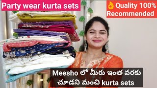 Meesho లో కొత్తగా వచ్చిన kurta sets 👌Quality