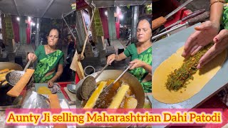 Aunty Ji selling Maharashtrian Dahi Patodi in Nagpur😍😍 Bhut tasty bnate hai Aunty🤩🤩