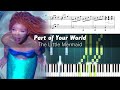 Disney - Part of Your World (The Little Mermaid) - Piano Tutorial + SHEETS