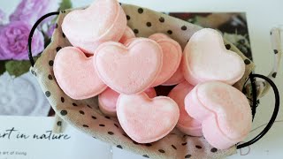 愛心泡澡錠 - heart shape fizzing bath bomb making with simple ingredients