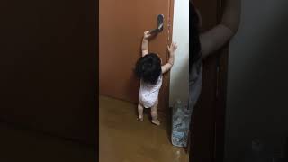 1歳0ヶ月 ドアを開けるようになりました🚪