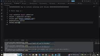 Selenium Setup in VS Code