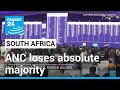South Africa: ANC loses absolute majority, needs allies • FRANCE 24 English