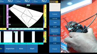 Calibración Encoder Phascan Doppler