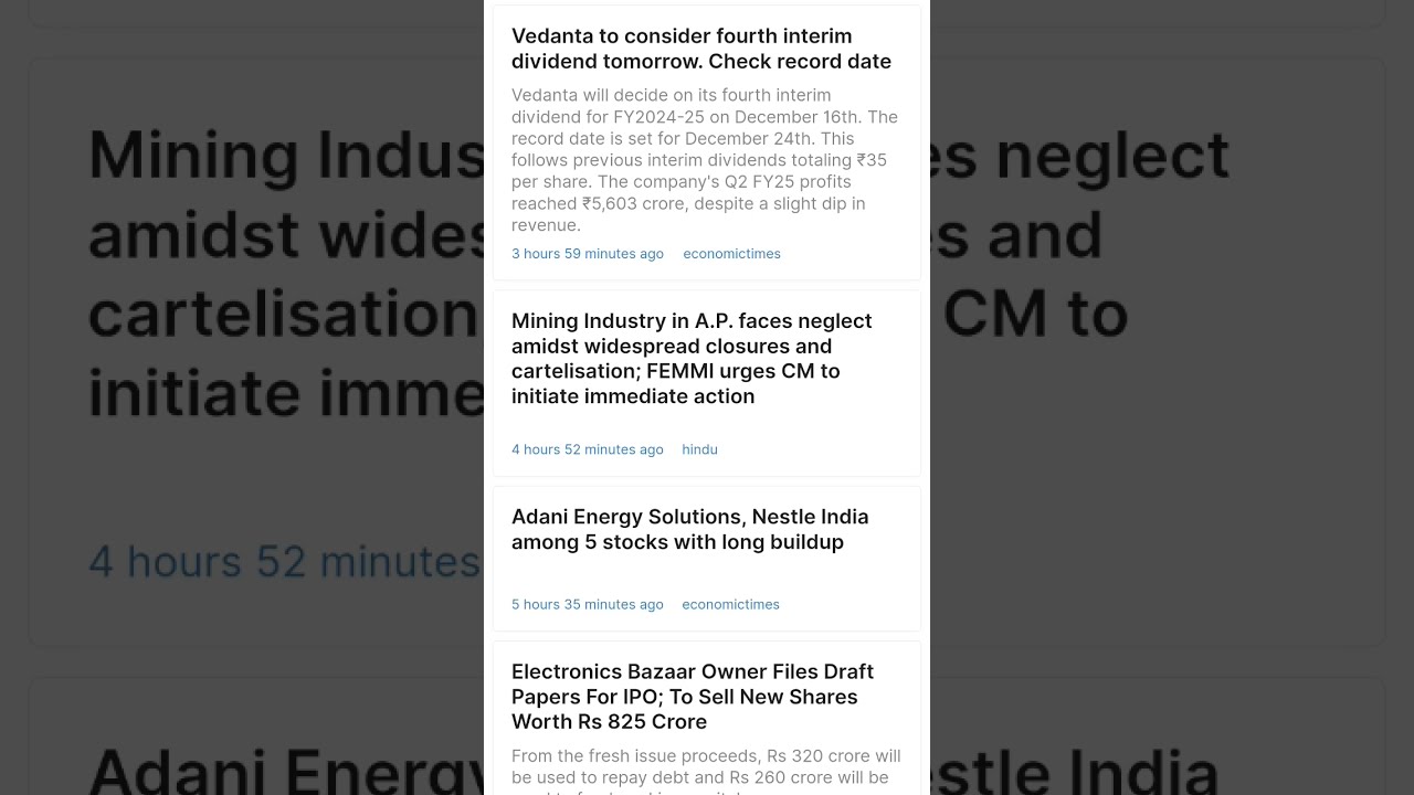 Vedanta To Consider Fourth Interim Dividend Tomorrow. Check Record Date ...