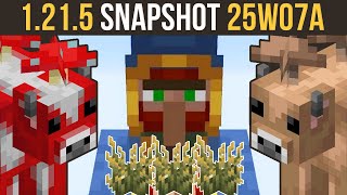 Snapshot 25W07A | Community Feedback, Camels \u0026 Mooshroom Models | Minecraft 1.21.5