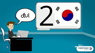 Koreanisch zählen eins bis zehn 1 - 10 Taekwondo Zahlen Koreanisch lernen