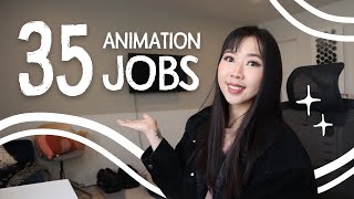 35 Types of Jobs in Animation ✨