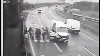 Unfall auf der Autobahn