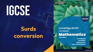 Surds | Cambridge IGCSE Complete Mathematics Sixth Edition David Rayner Ian Bettison Mathew Taylor E