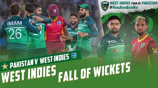 West Indies Fall Of Wickets | Pakistan vs West Indies | 2nd ODI 2022 | PCB | MO2T
