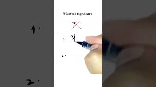 Y Letter Signature #shorts #viral #trending #signature #sign #name #nameart