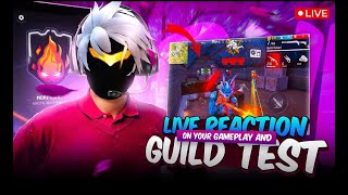 🔴[LIVE] GUILD TEST 1VS4 😱 AND JOIN WEEKNDARMY 🗿 @classyfreefire  @NonstopGaming_