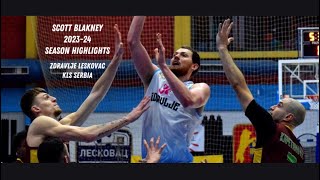 Scott Blakney 2023-24 Highlights - KLS Serbia