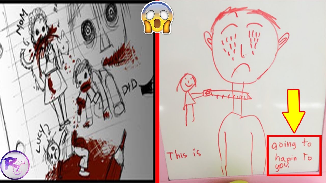 Scary Drawings By Kids 100 Artists Redraw Kids Doodles Of Scary