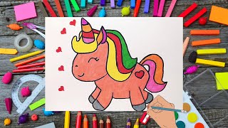 How to draw a unicorn 🦄🦄🦄