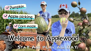 農場採摘蘋果Apple Picking @Applewood Farm#采摘＃多伦多摘苹果 在万锦生活 在多伦多生活