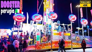 Perugia Giostre 2022 🇮🇹 BOOSTER Ride | Lunapark [4k]