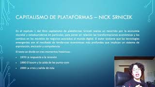 Capitalismo de plataformas en tiempos de COVID-19 - Nick Srnicek