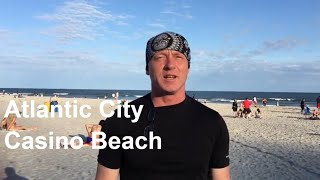 Atlantic City Casino Beach Boardwalk Walking Tour  NJ New Jersey Shore Ocean View Travel Tour Guide