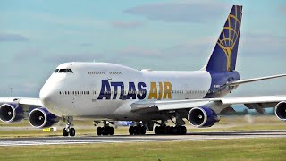 *Rare* Atlas Air Boeing 747-400 at Manchester Airport, Full Departure!