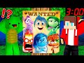 JJ and Mikey Wanted Scary Joy , Disgust , Fear , Anger Inside Out 2 Minecraft Maizen JJ and Mikey