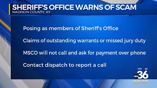 Madison County Sheriff's Office warns of scam