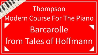 【Thompson】Barcarolle from Tales of Hoffmann Offenbach｜ホフマン物語から“バルカローレ” オッフェンバッハ