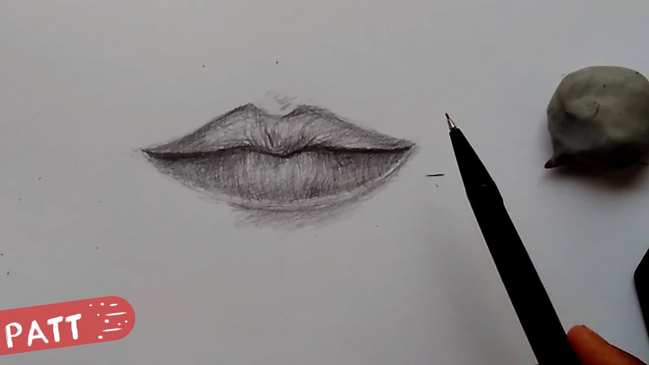 How To Draw Lips | Cara Menggambar Bibir | Tutorial - YouTube