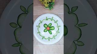 Cucumber Carving Art l Salad art l Vegetable Cutting ideas #cucumbercarving #cookwithsidra #art
