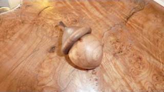 Woodturning A Small Lidded Acorn Box