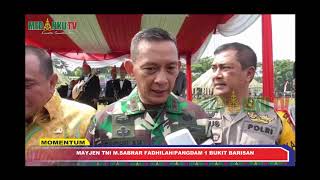 PANGDAM I/BB MEYJEN TNI  MS  FADHILAH MENJADI INSPEKTUR UPACARA HUT KODAM I BB