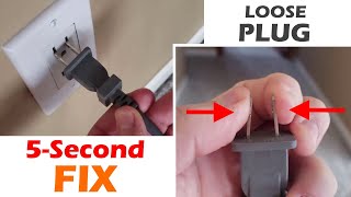 Loose Vacuum Plug - Falls Out of Outlet - 5 Second Fix