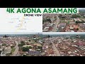 4K Drone/Aerial View of AGONA ASAMANG Township in Sekyere South District, Ashanti Region of Ghana.