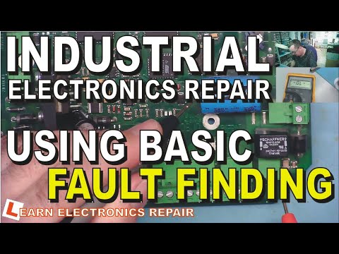 Use basic electronics knowledge to repair industrial electronics – troubleshooting with method