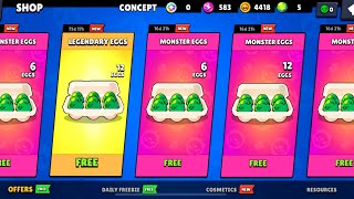 🥚CLAIM MORE FREE EGGS and STARR DROP!!🎁🎁🎁|FREE GIFTS Brawl Stars🍀
