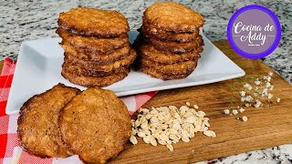 Cómo hacer GALLETAS DE AVENA y ALMENDRA, Sin Mantequilla y - Azúcar. p/diabetes, keto y P/VENDER