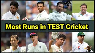 Most Runs in Test Cricket History |Top 51 Players |