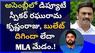 అసెంబ్లీలో డిప్యూటీ స్పీకర్ రఘురామ కృష్ణంరాజు, బులేట్ దిగిందా లేదా MLA మేడం.! #ameeryuvatv #ysjagan