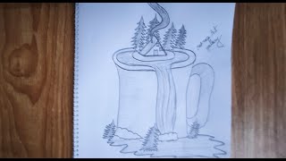 A Tree On A Mug Drawing || Easy Creative Drawing Using Pencil