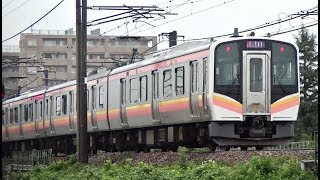 所定115系の快速3481M、E129系B1編成が代走　信越本線下り