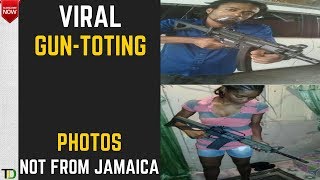 Gun toting Man & Woman in Viral Photos NOT JAMAICANS but are from a T&T Music Video (SENTEL ASENTEL)
