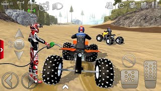 Motor Dirt orange Quad Bikes Extreme Off-Road Offroad Outlaws Bike Game For Android ios Mud Gameplay